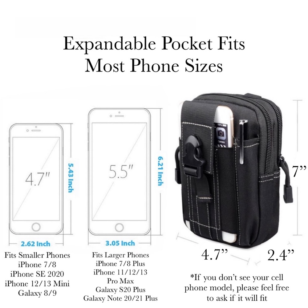 Multi-Functional Tactical Molle Waist Pack Bag - Picture 16 of 16